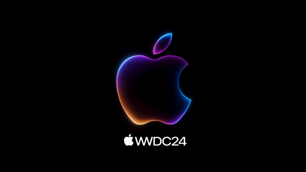 Apple logo with WDC24 text.