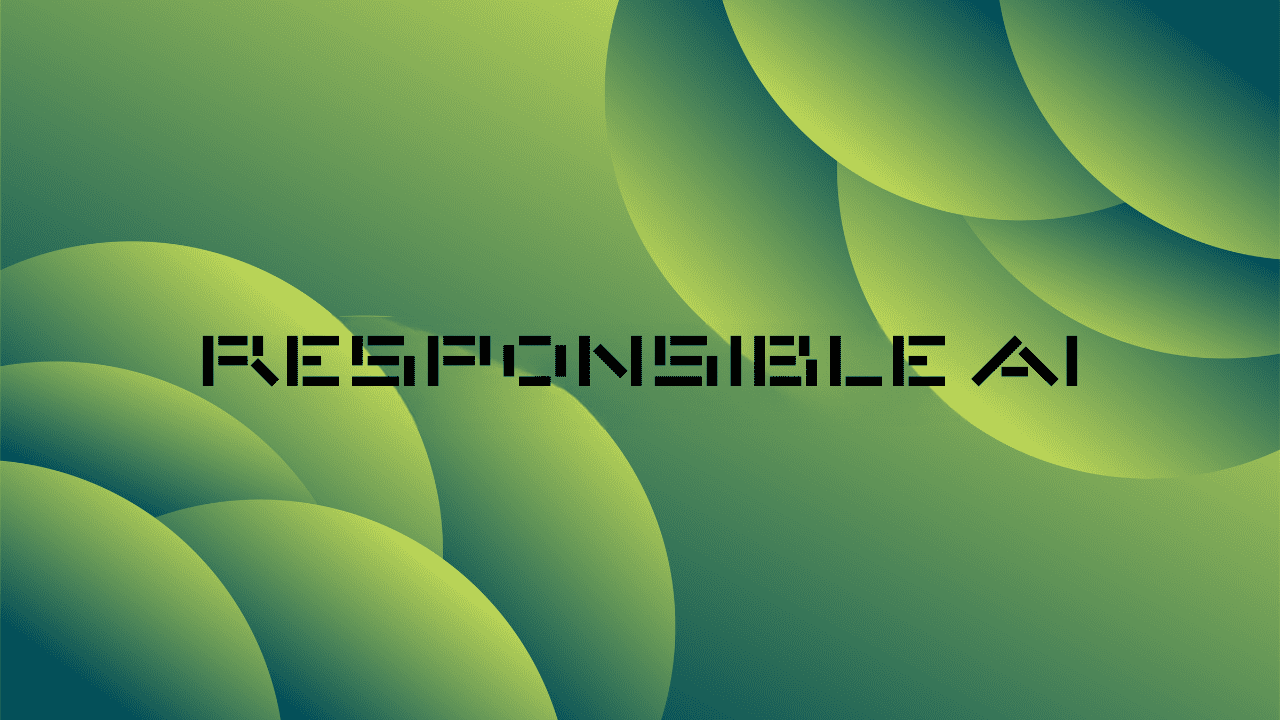 Green gradient background with text "Responsible AI"