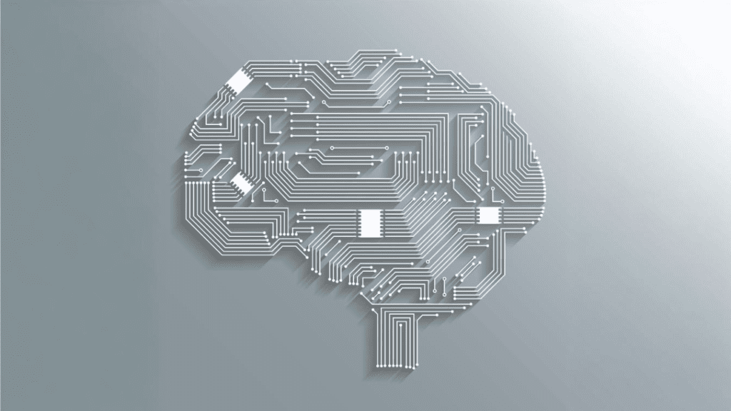 illustration of a digital brain