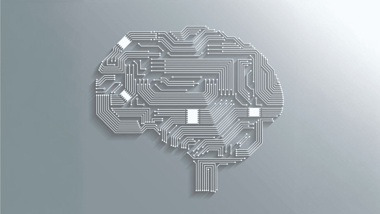 illustration of a digital brain