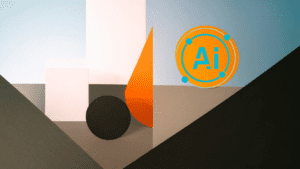 Abstract background of shapes