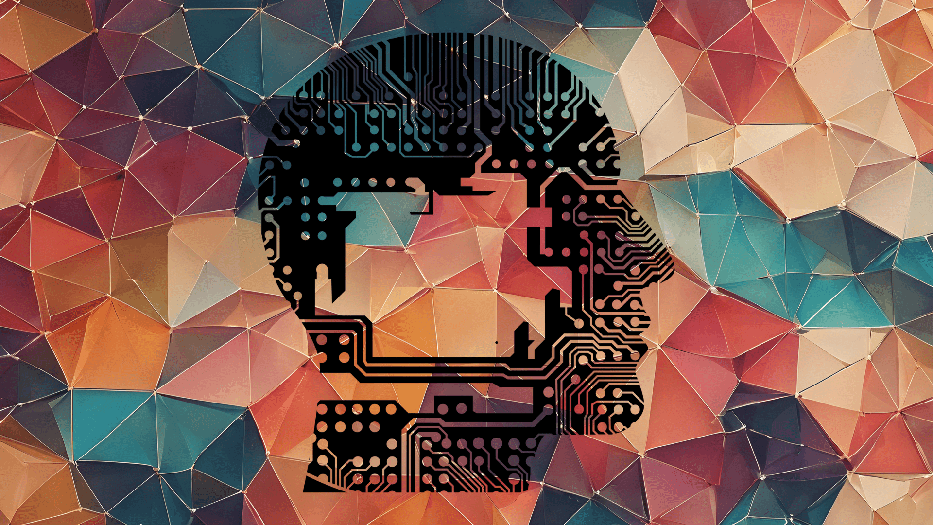 image of person's profile on a colorful background