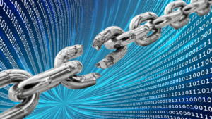 illustration of a broken chain
