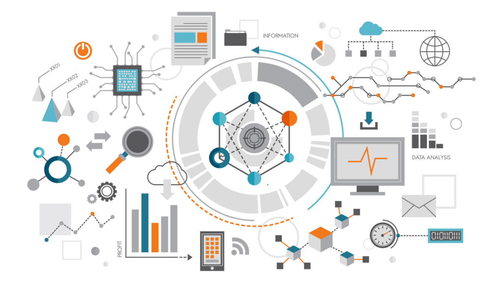 illustration of how data flows within a company