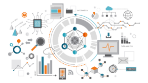 illustration of how data flows within a company