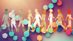 Illustration of people's silhouettes