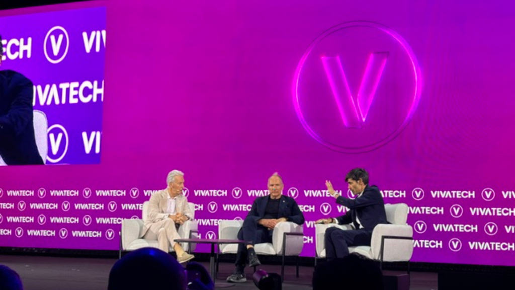 John Bruce, Tim Berners-Lee and moderator photo