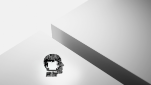 abstract image of a gap between two ledges