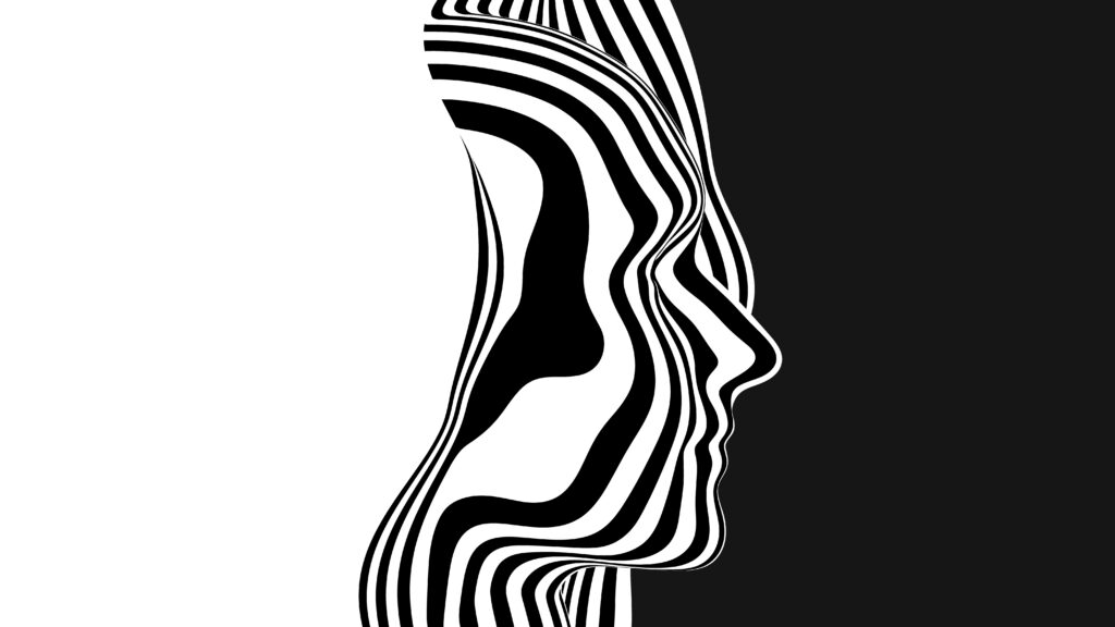 human profile abstract illustration