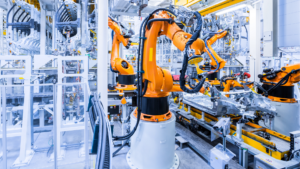 photo of an industrial robot