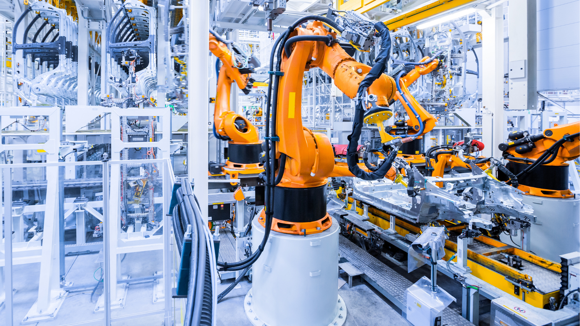 photo of an industrial robot