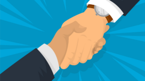 illustration of two hands shaking