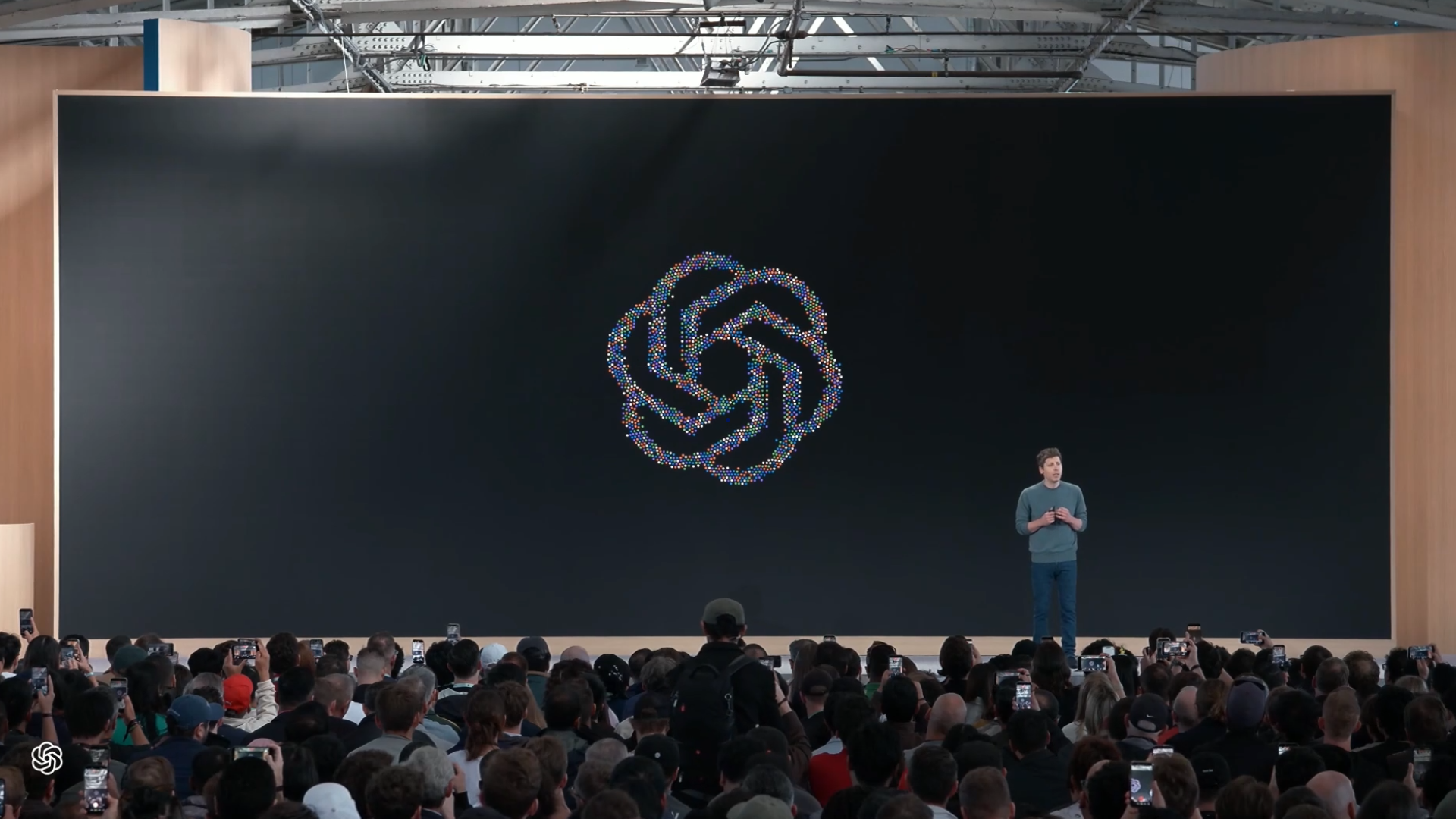 OpenAI CEO Sam Altman on stage