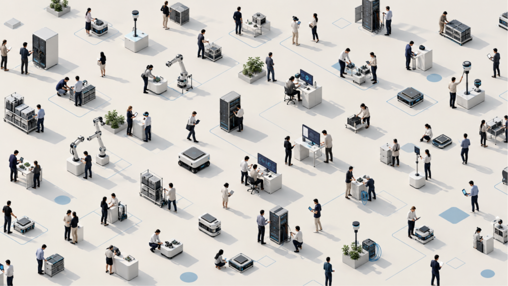 illustration of office workers