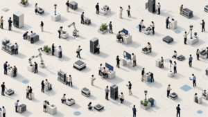 illustration of office workers