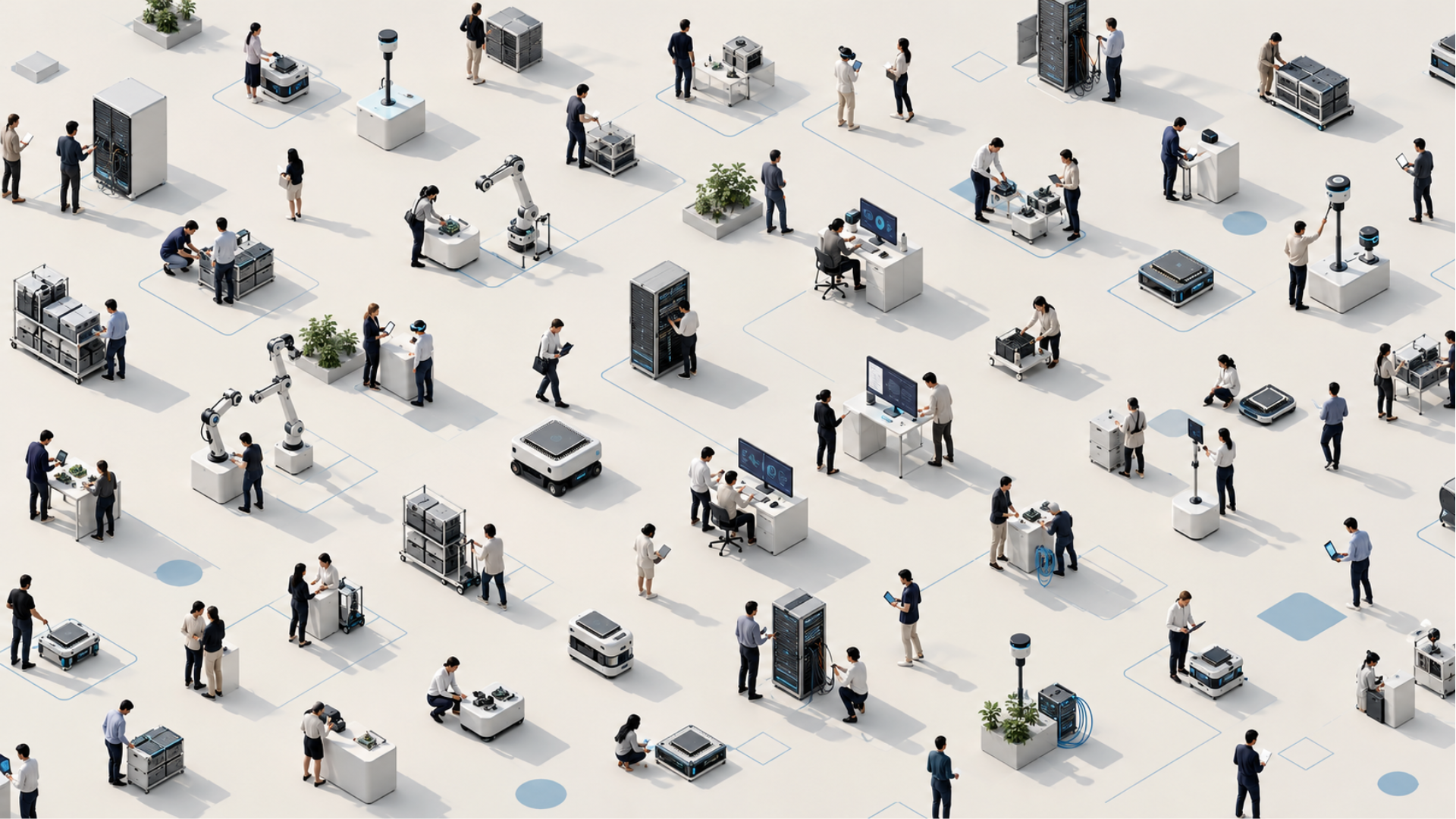 illustration of office workers